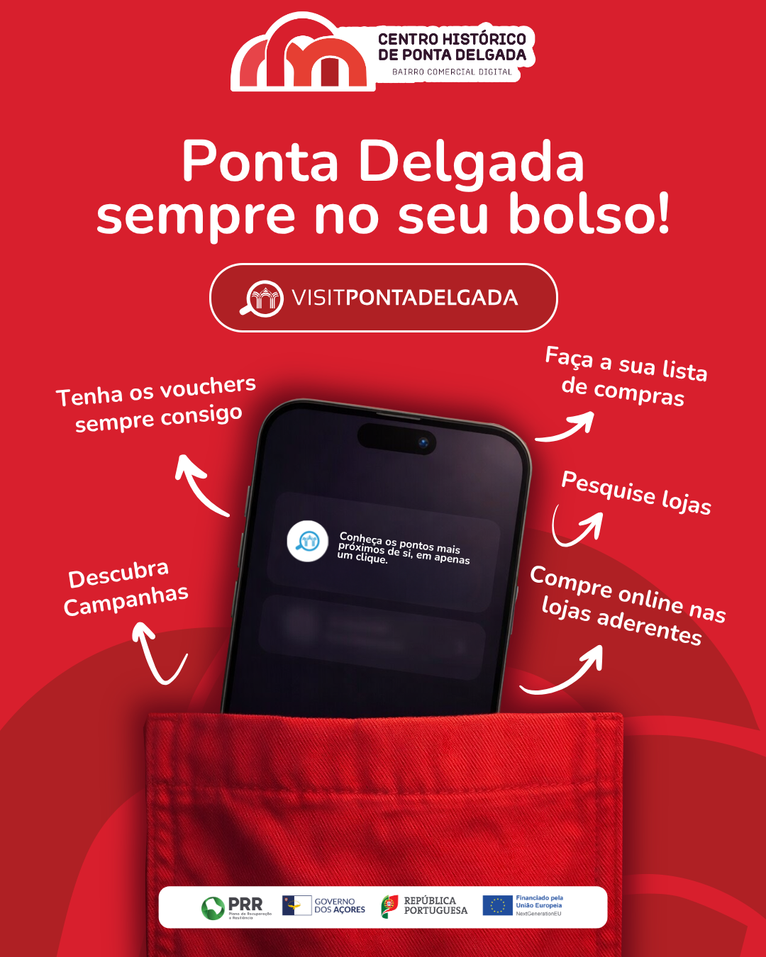 Template de redes sociais do Bairro Comercial Digital, formato 4:5 para Instagram e Facebook