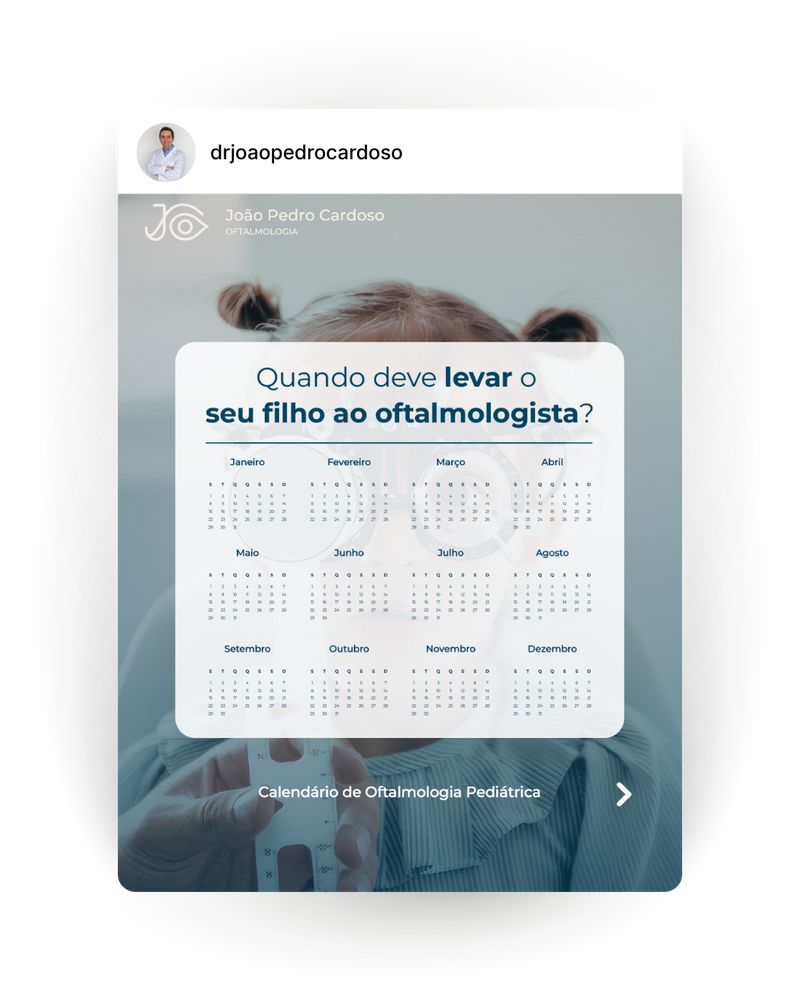 Post Instagram: Os três princípios que o Dr. João Pedro Cardoso segue como oftalmologista